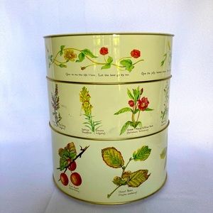 Vintage 3 layers storage cake pans.